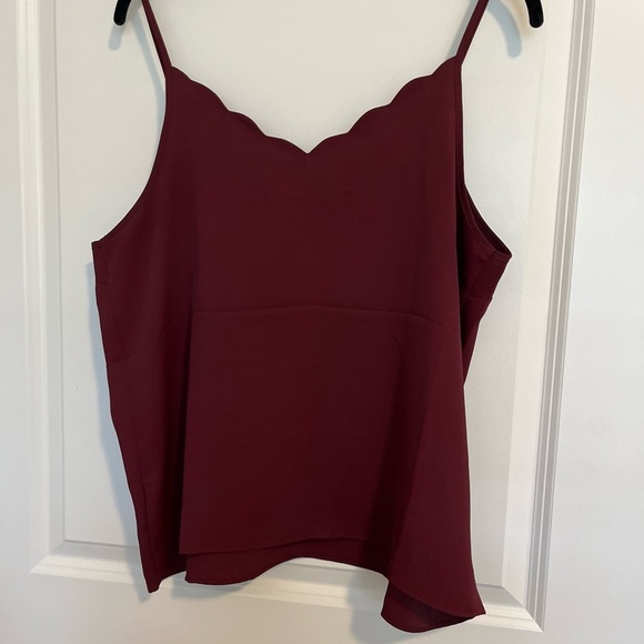 Express Burgundy Camisole Top with Spaghetti Straps NWOT - Picture 4 of 5